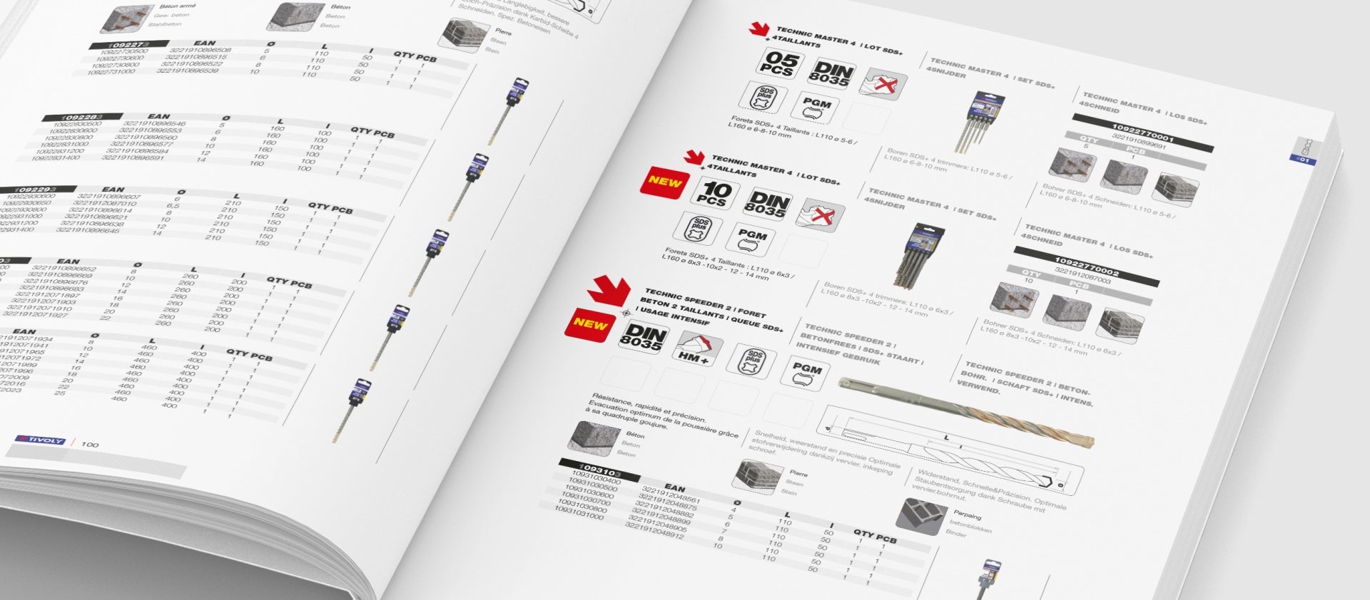 Catalogue 2x3 langues automatisé avec repiquage au noir