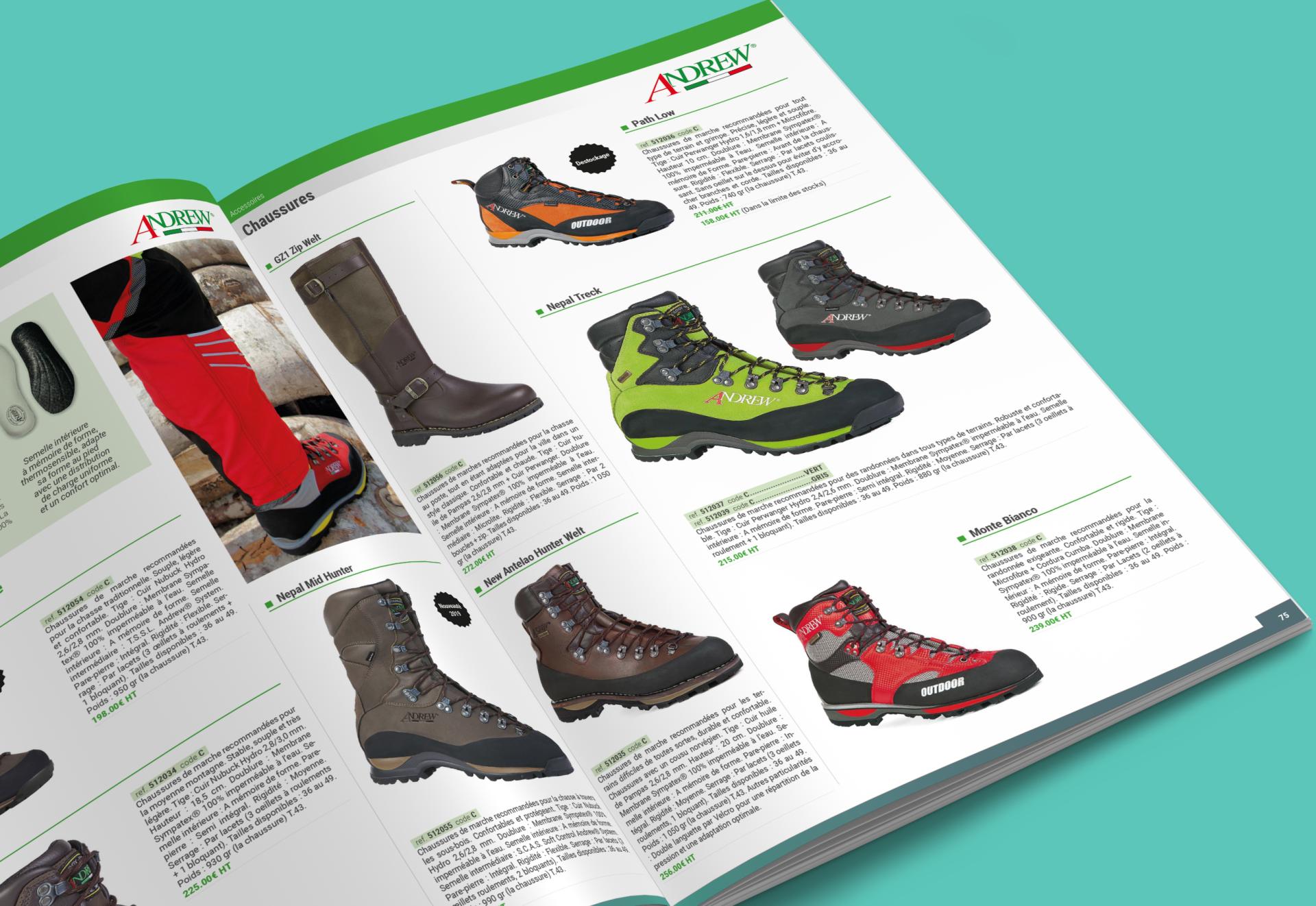 Catalogue ASTIC MFA matériel forestier agricole chaussures
