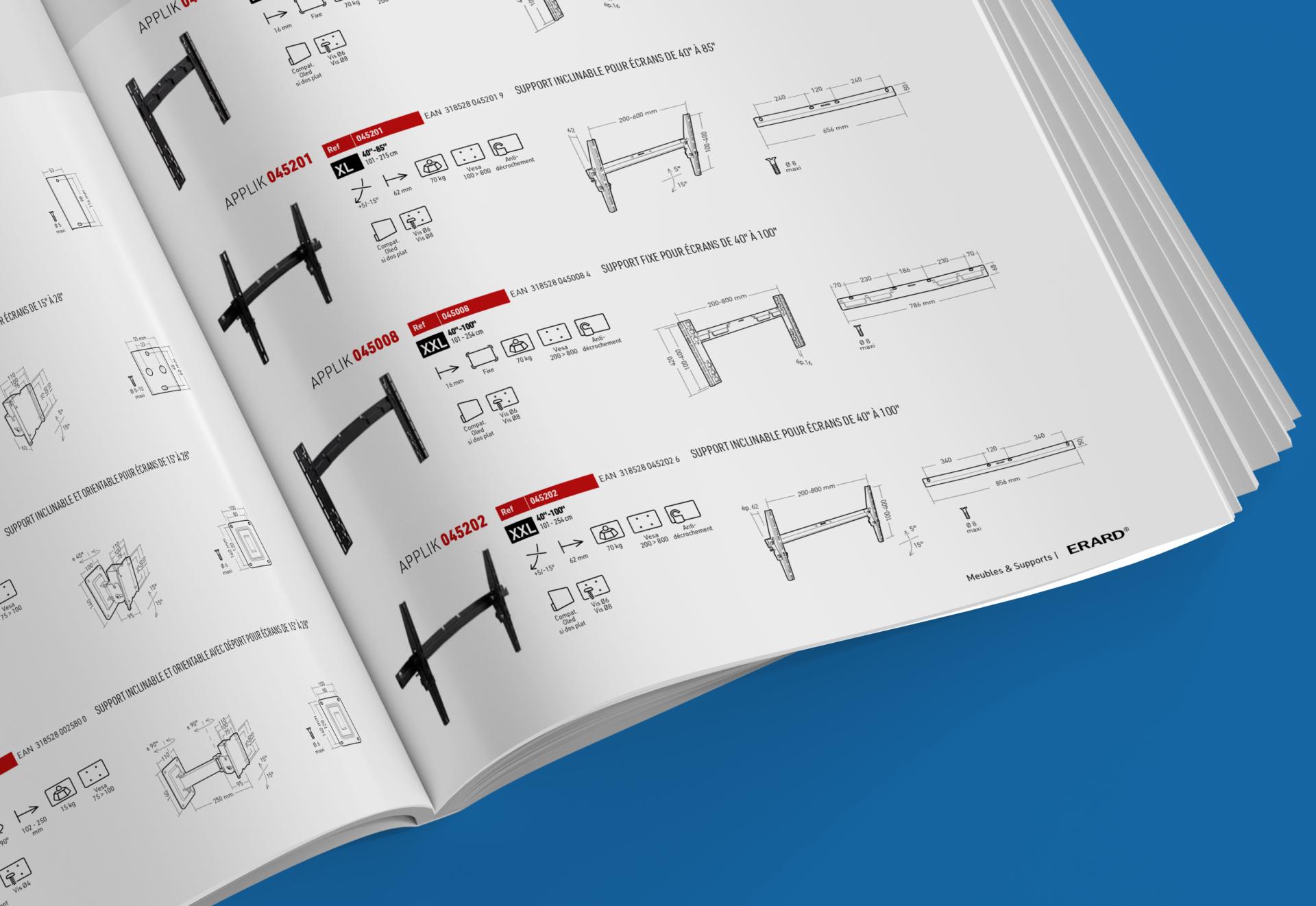 Meubles et support Erard catalogue akeneo pim2catalog easycatalog